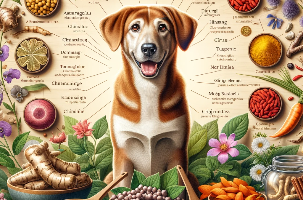 Cura com ervas: integrando a medicina chinesa ao plano de bem-estar do seu cão