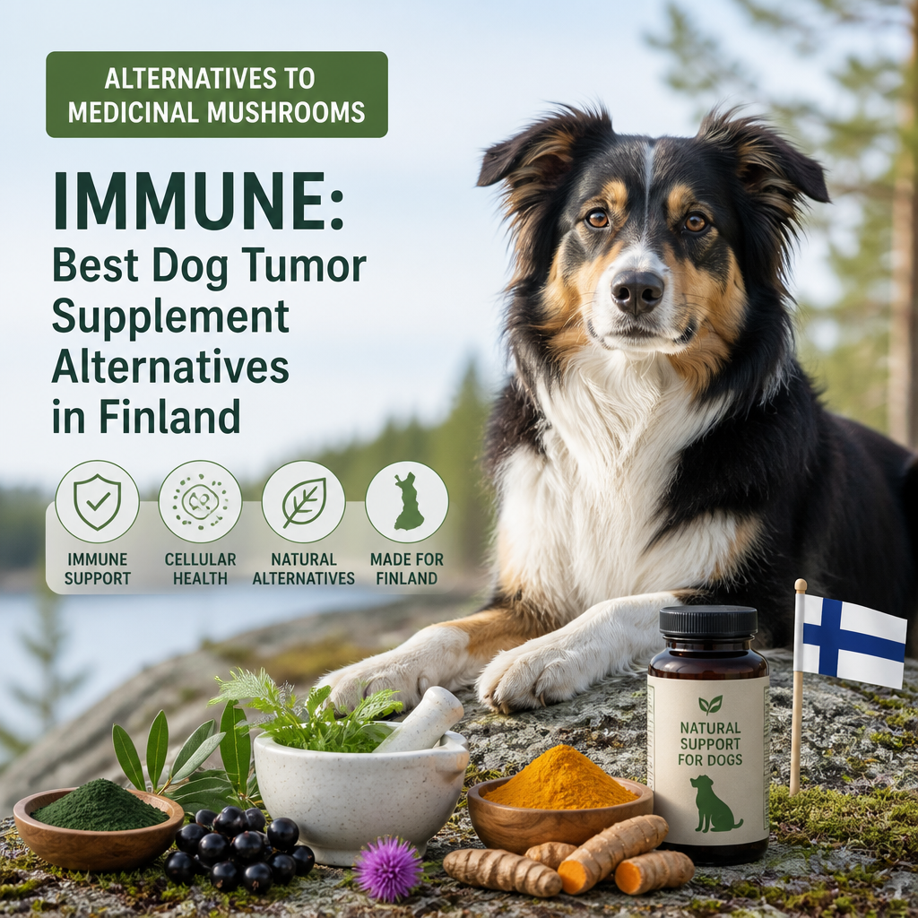 Alternatives to Medicinal Mushrooms / Immune: 7 Best Dog Tumor Supplement Alternatives in Finland 4 alternatives to Medicinal mushrooms / immune illustration