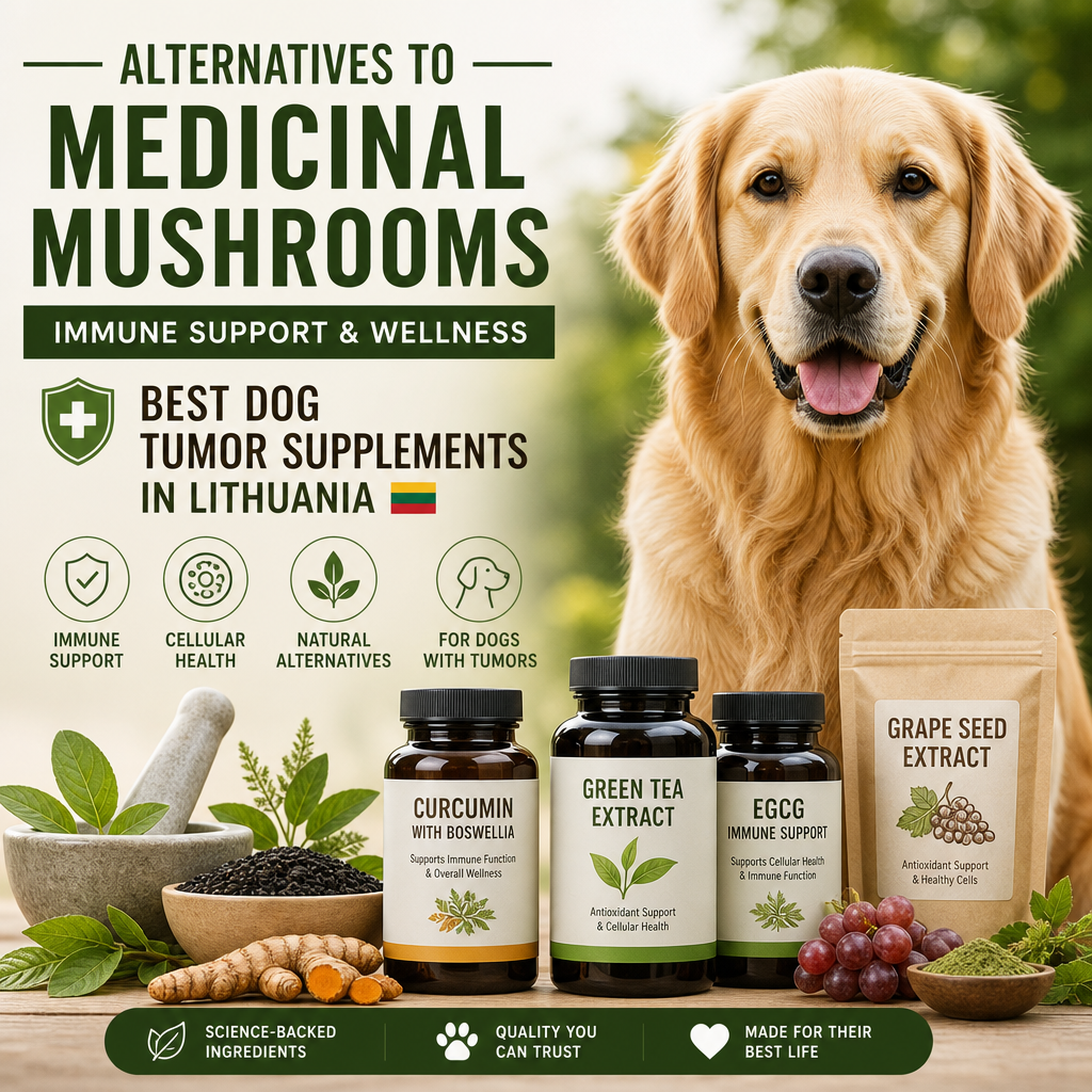 Alternatives to Medicinal Mushrooms / Immune: 7 Best Dog Tumor Supplements in Lithuania 1 alternatives to Medicinal mushrooms / immune illustration
