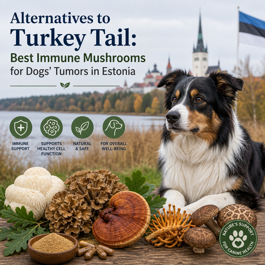 Alternatives to Turkey Tail / Immune / Mushrooms: 7 Powerful, Positive Options for Dogs’ Tumors in Estonia 4 alternatives to Turkey Tail / immune / mushrooms illustration