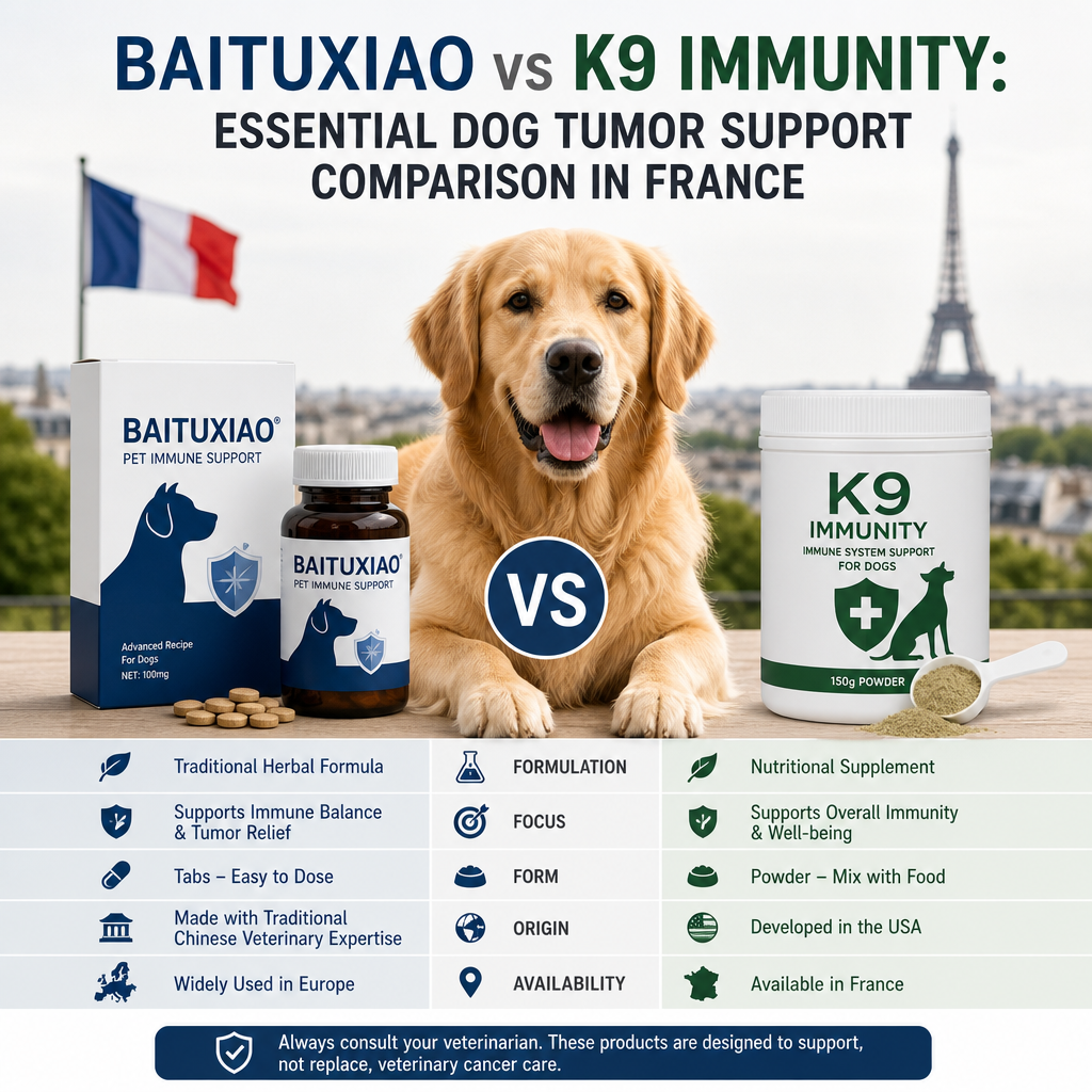 Baituxiao vs K9 Immunity: 7 Powerful Helpful Dog Tumor Support Tips in France 6 Ilustração de Baituxiao vs K9 Immunity