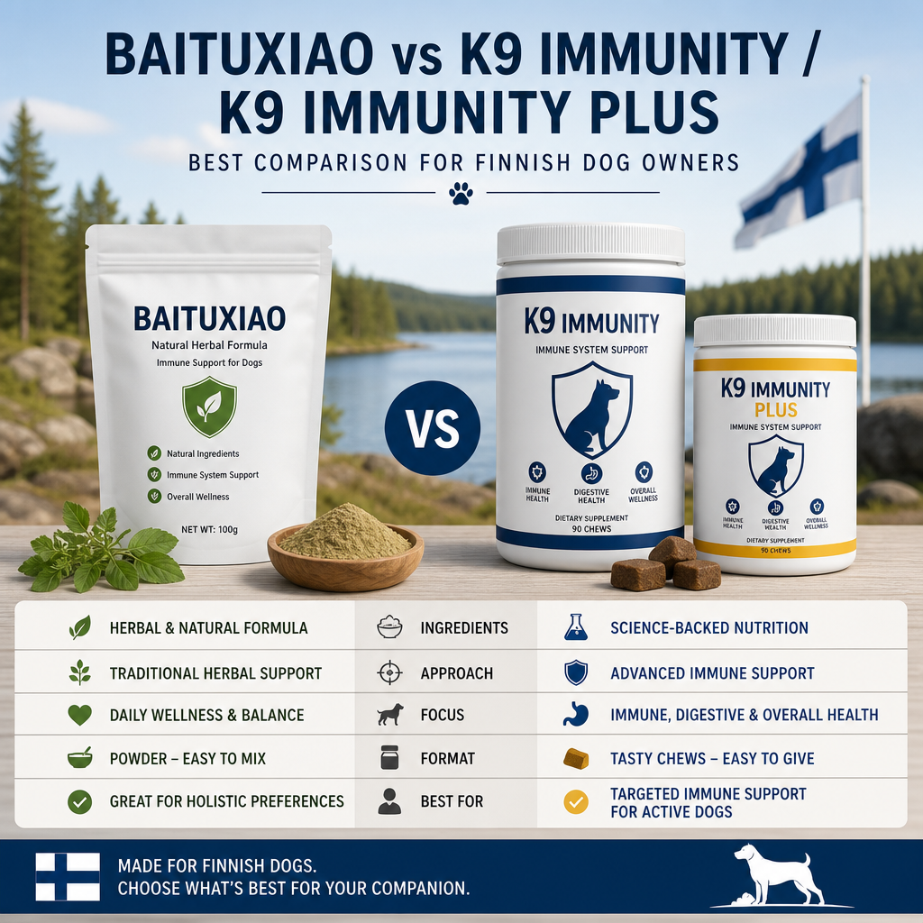 Baituxiao vs K9 Immunity / K9 Immunity Plus illustration