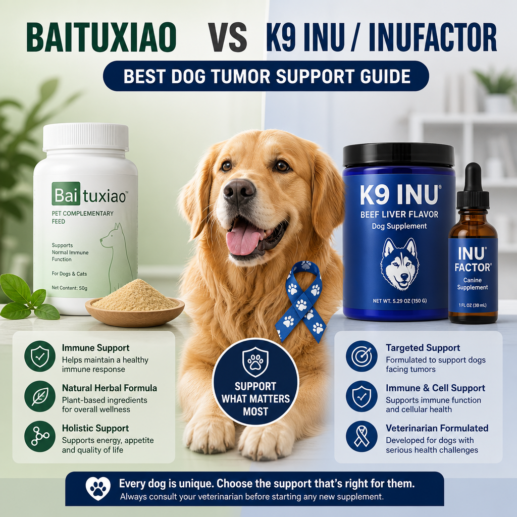 Baituxiao vs K9 INU / INUFactor: Best Dog Tumor Support Guide 1 Baituxiao vs K9 INU / INUFactor illustration