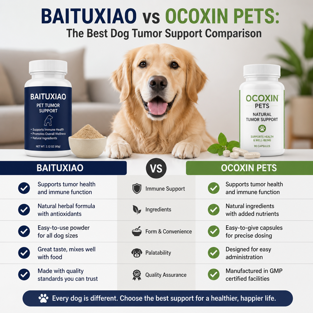 Baituxiao vs Ocoxin Pets: 7 Smart Dog Tumor Support Checks 4 Ilustração de Baituxiao vs Ocoxin Pets