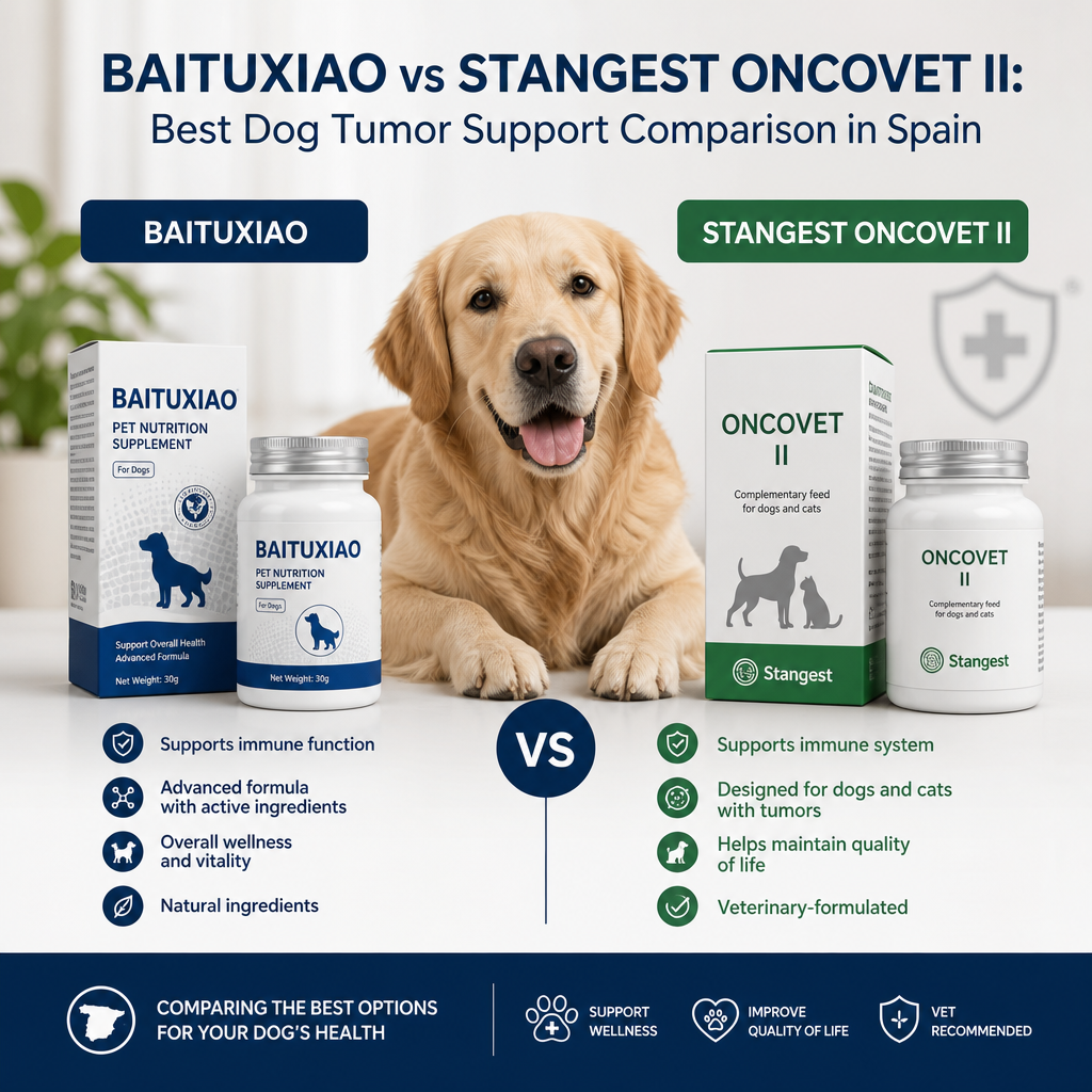 Baituxiao vs Stangest OncoVet II: 7 Best Dog Tumor Support Comparison in Spain 6 Baituxiao vs Stangest OncoVet II illustration