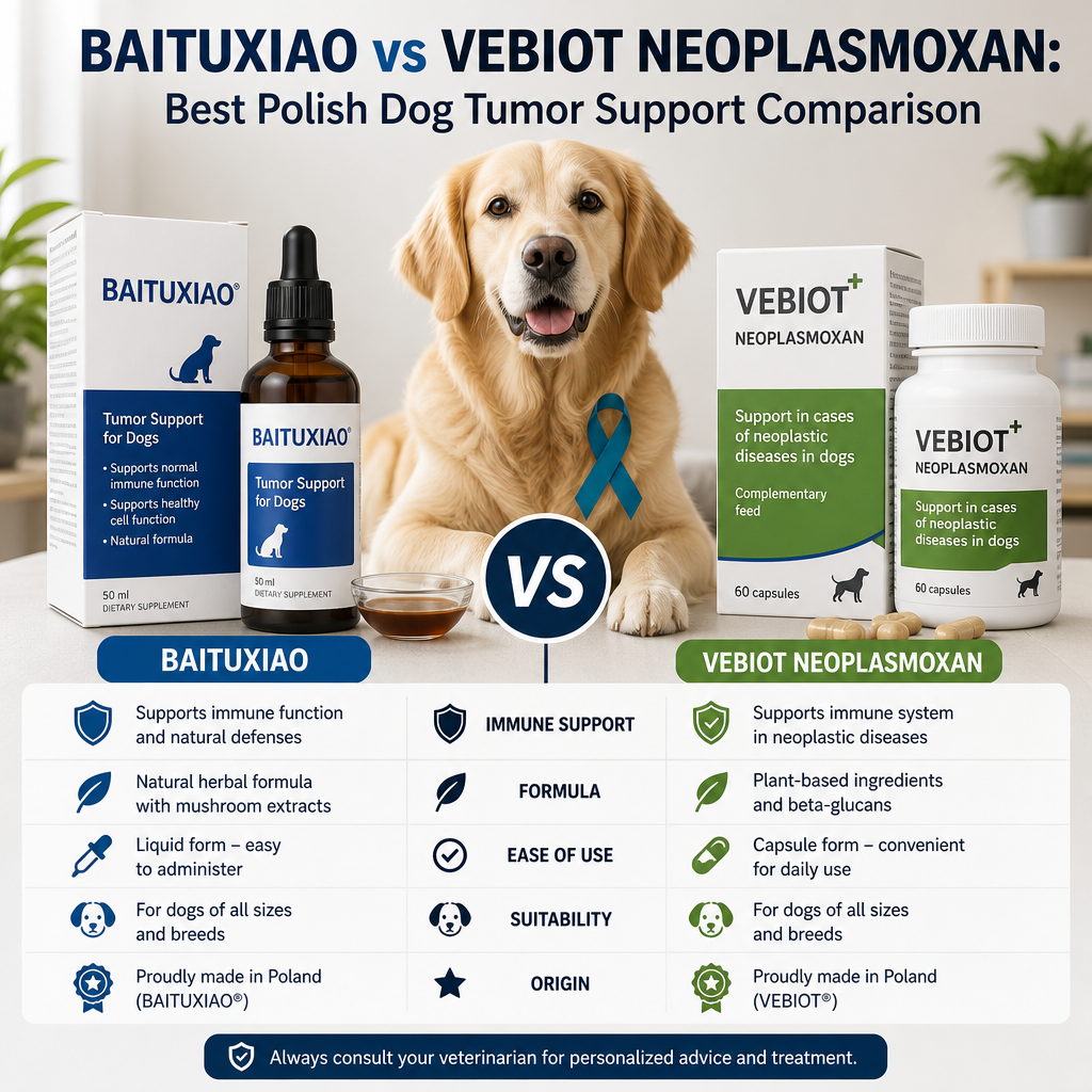 Baituxiao vs VEBIOT Neoplasmoxan: 7 Best Polish Dog Tumor Support Comparison Tips 2 Baituxiao vs VEBIOT Neoplasmoxan illustration