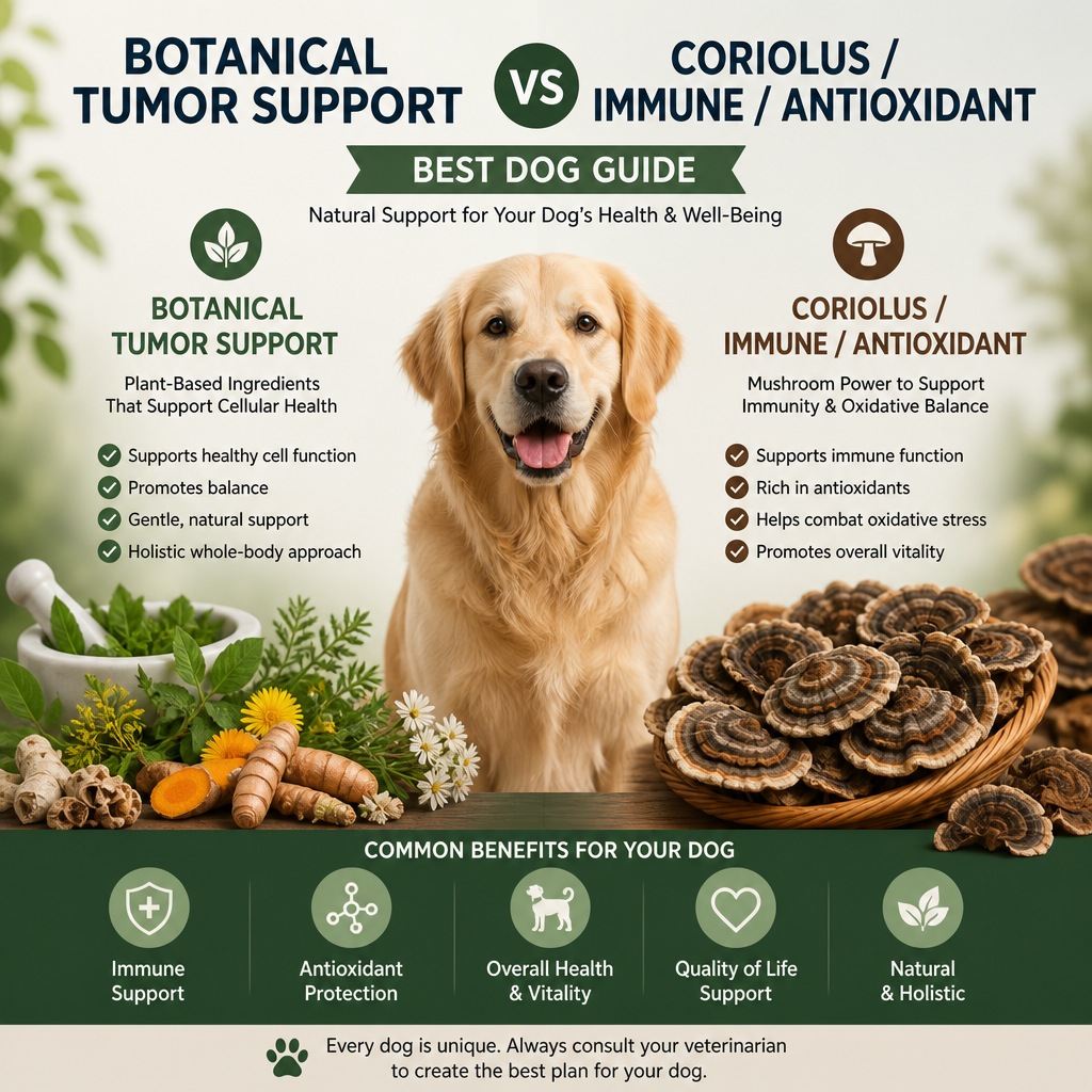 Botanical Tumor Support vs Coriolus / Immune / Antioxidant: 7 Best Dog Guide 4 botanical tumor support vs Coriolus / immune / antioxidant illustration