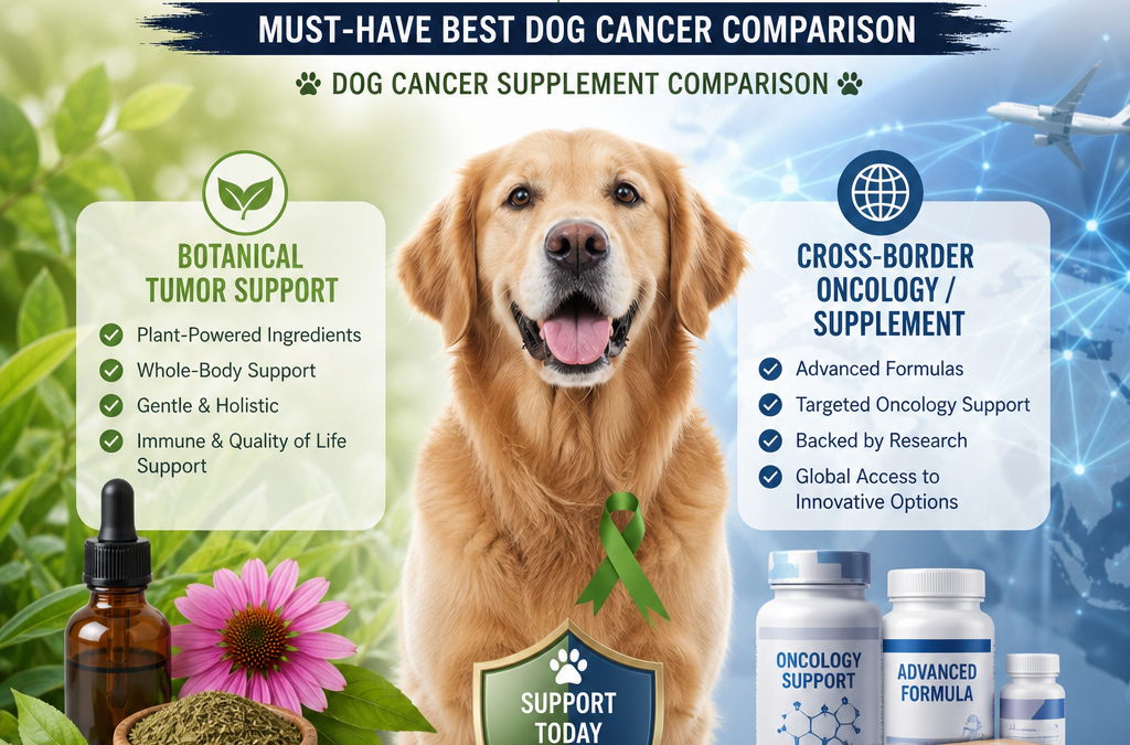 Suporte Tumoral Botânico vs Oncologia Transfronteiriça / Suplemento: 5 Poderosas e Positivas Escolhas para Cães