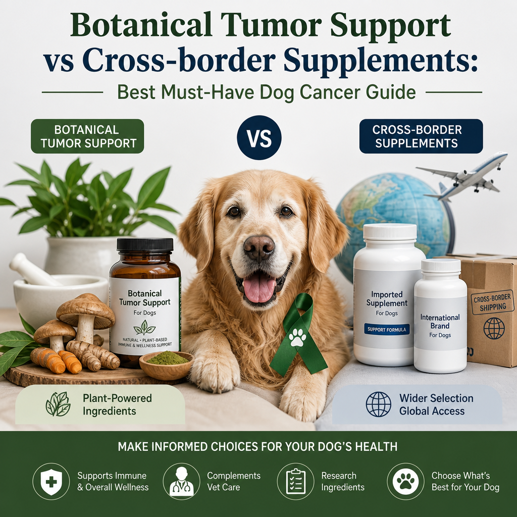 botanical tumor support vs Cross-border supplements illustration