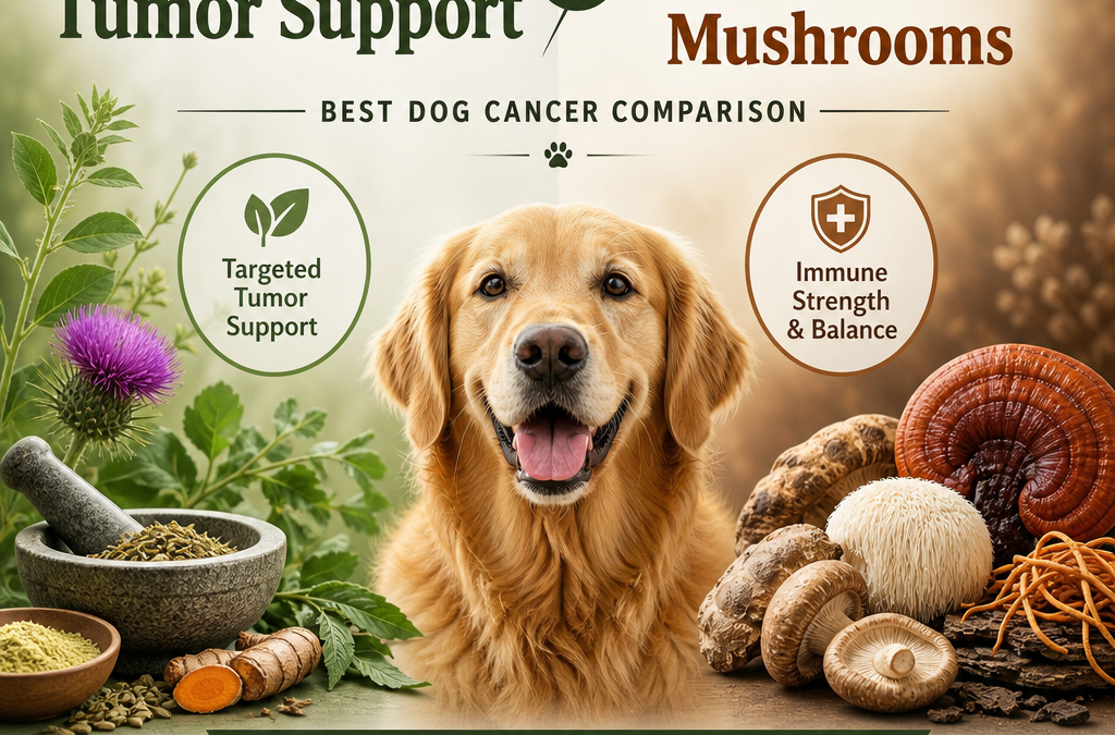 Botanical Tumor Support vs Immune / Medicinal Mushrooms: 7 Powerful Key Differences for Dog Owners