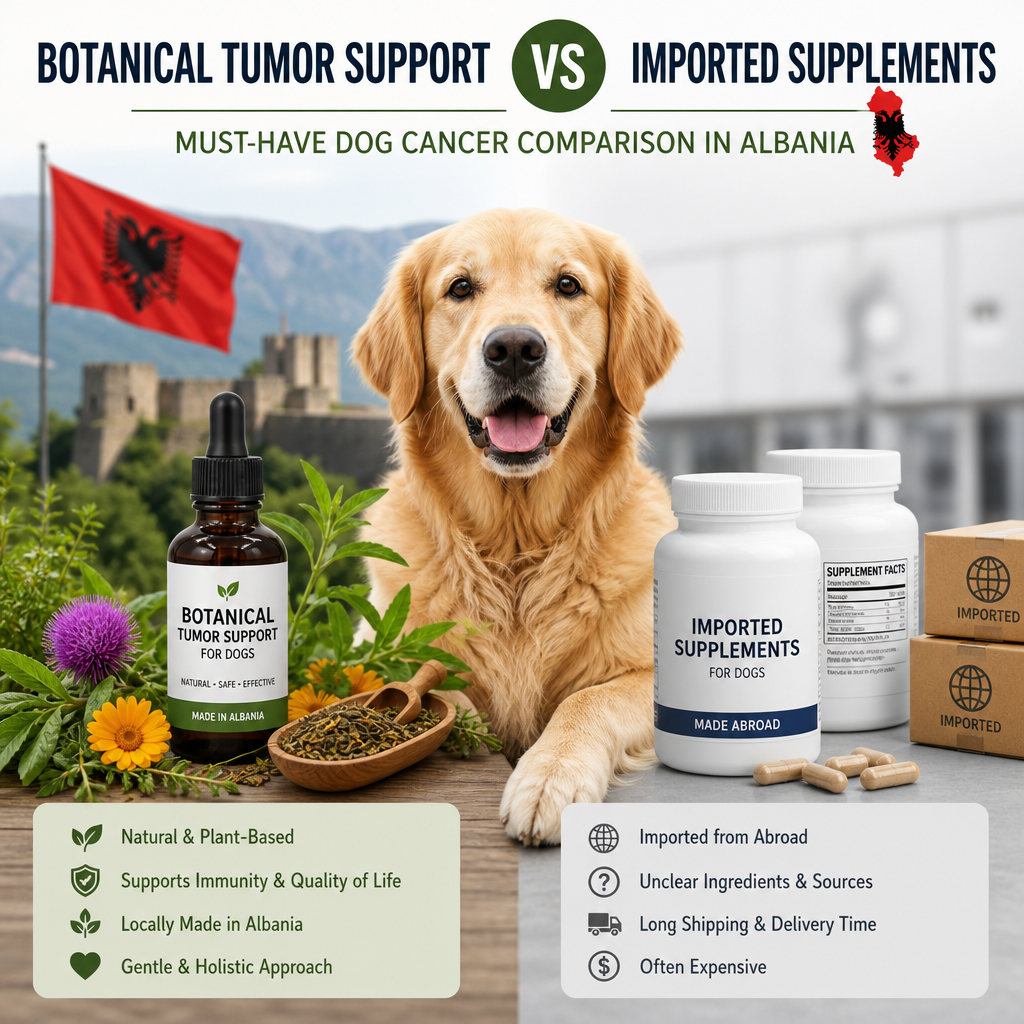 botanical tumor support vs Imported supplements illustration