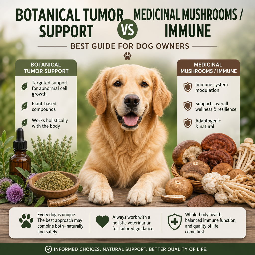 Botanical Tumor Support vs Medicinal Mushrooms / Immune: 7 Best Guide for Dog Owners 5 botanical tumor support vs Medicinal mushrooms / immune illustration
