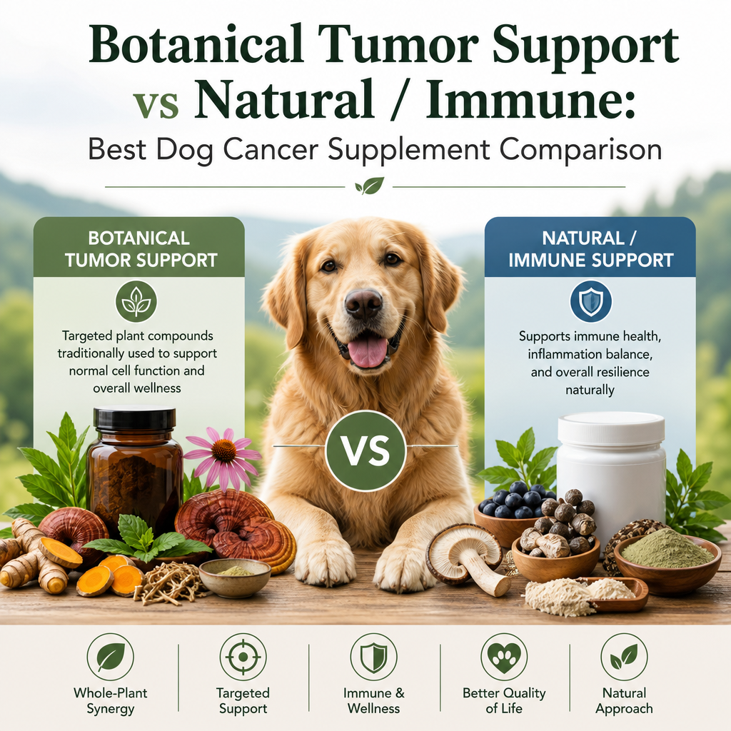 Botanical Tumor Support vs Natural / Immune: 7 Best Dog Cancer Supplement Comparison 2 botanical tumor support vs Natural / immune illustration