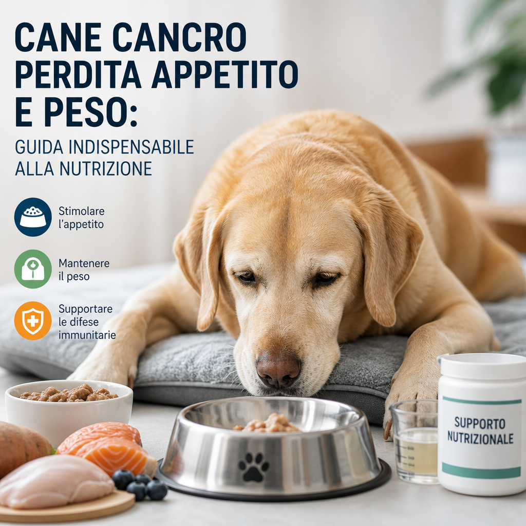 Cane cancro perdita appetito: 7 consigli utili, pratici e rassicuranti per nutrirlo meglio 3 cane cancro perdita appetito illustration