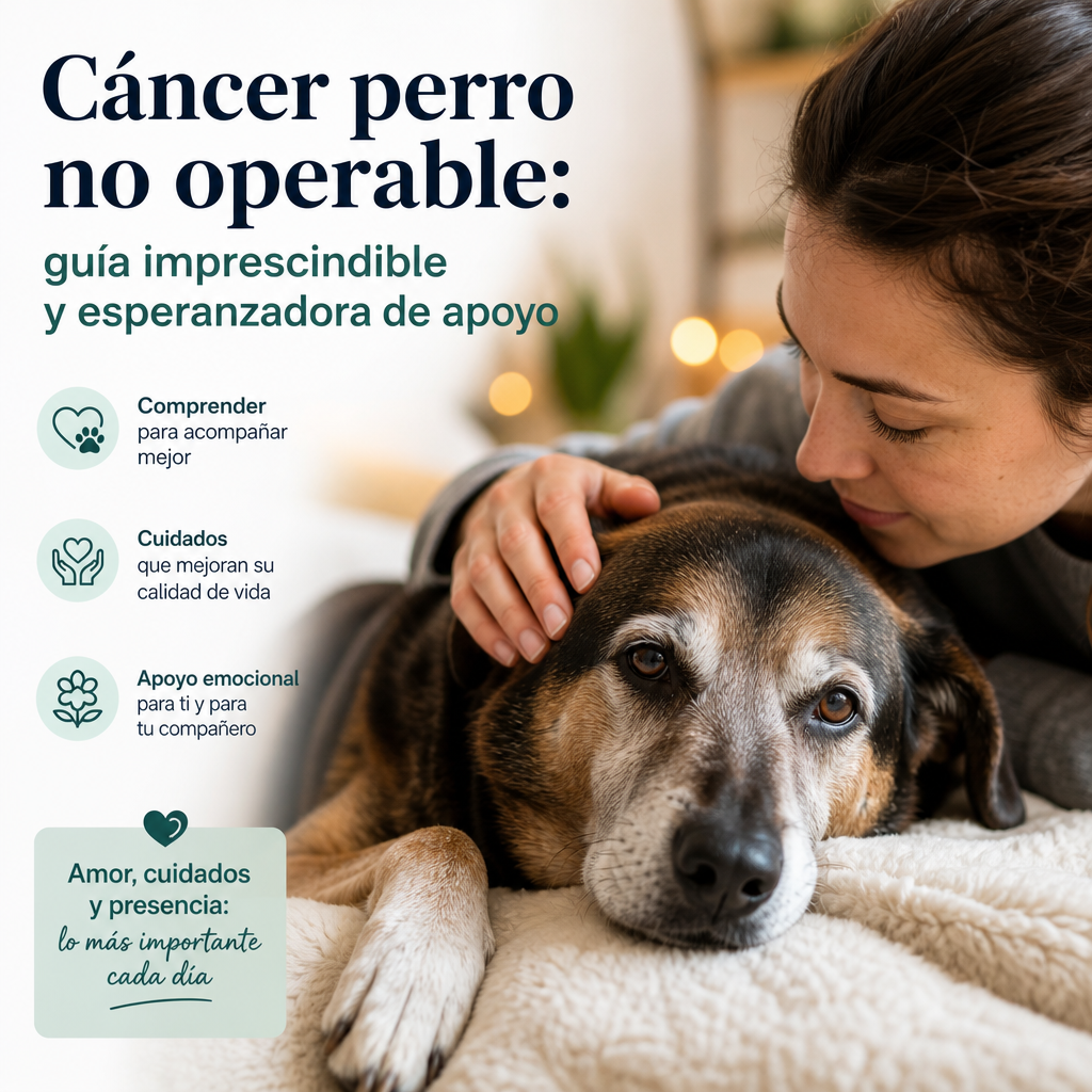 Cáncer perro no operable: 7 claves imprescindibles, esperanzadoras y positivas de apoyo 1 cáncer perro no operable illustration