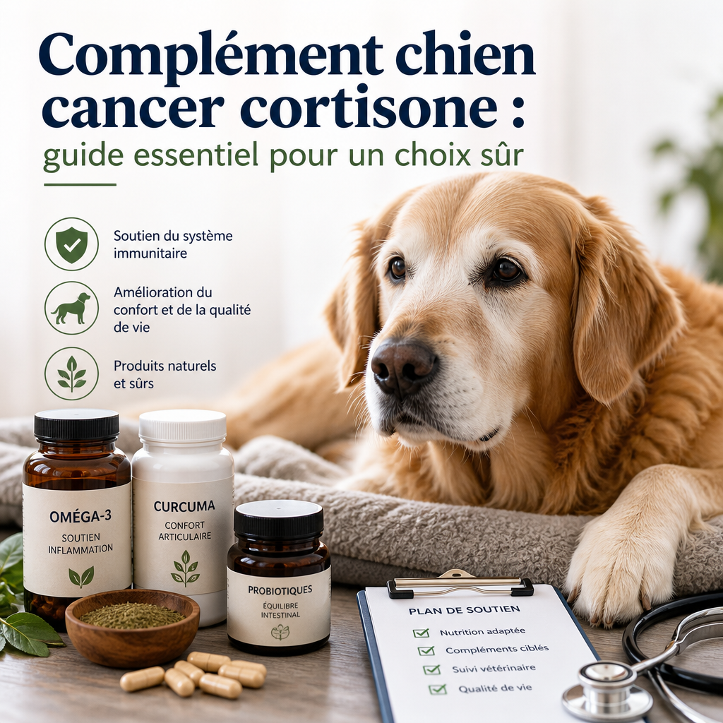 complément chien cancer cortisone illustration