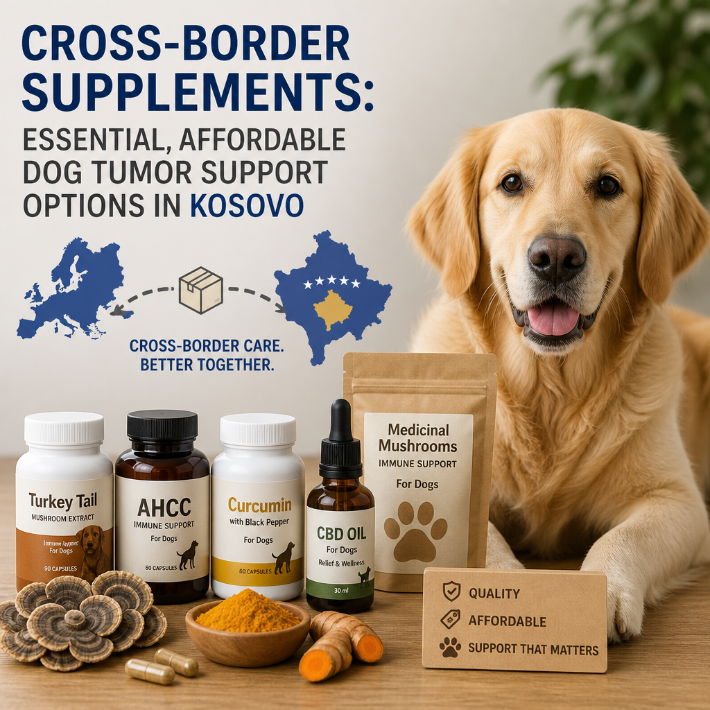 Cross-border Supplements: 7 Essential, Affordable Dog Tumor Support Options in Kosovo 3 Illustrazione degli integratori transfrontalieri