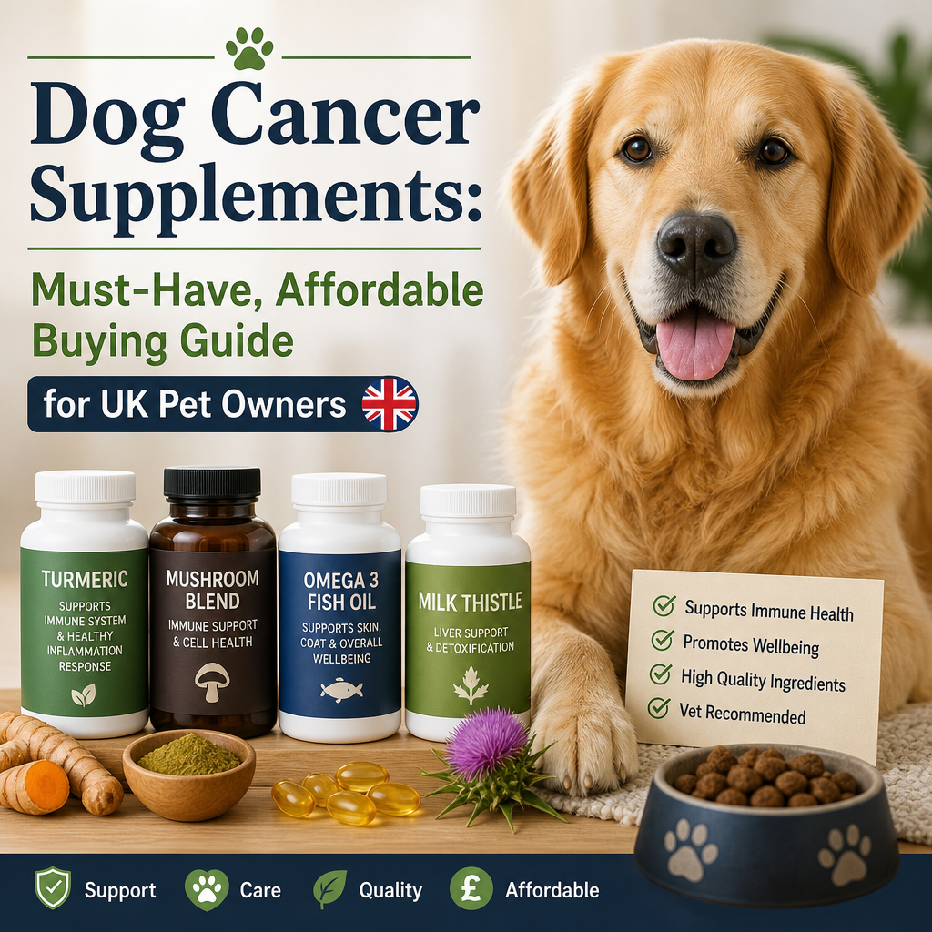 Dog Cancer Supplements: 7 Essential, Affordable and Positive Buying Tips for UK Pet Owners 1 dog cancer supplements illustration