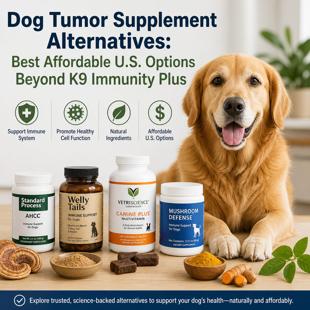 Dog Tumor Supplement Alternatives: Best Affordable U.S. Options Beyond K9 Immunity Plus 5 dog tumor supplement alternatives illustration