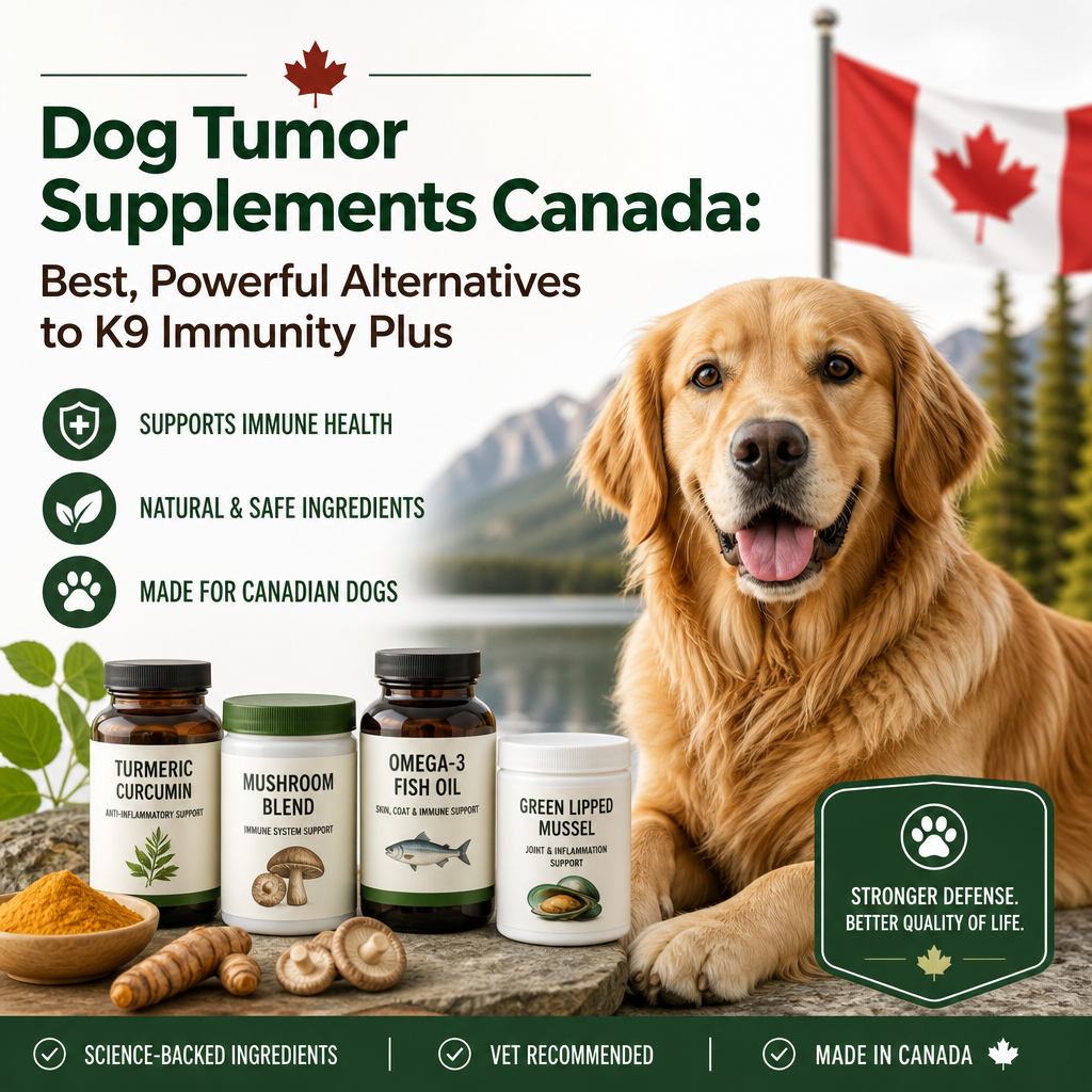 Dog Tumor Supplements Canada: Best, Powerful Alternatives to K9 Immunity Plus 3 dog tumor supplements Canada illustration
