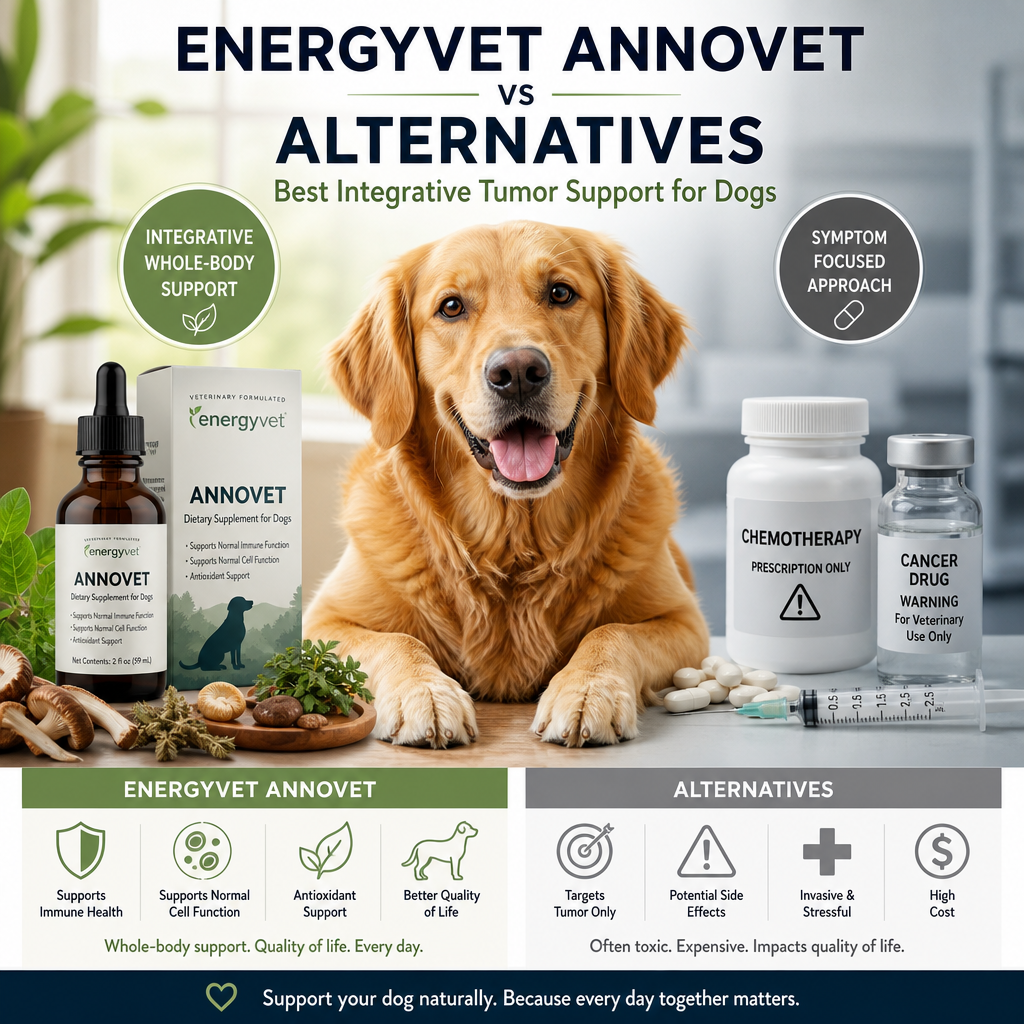 Energyvet Annovet vs Alternatives: 7 Best Integrative Tumor Support Options for Dogs 5 Energyvet Annovet vs alternatives illustration