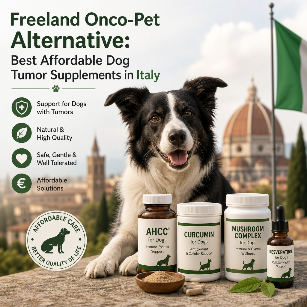 Freeland Onco-Pet alternative: 7 best affordable dog tumor supplements in Italy 2 Freeland Onco-Pet alternative illustration