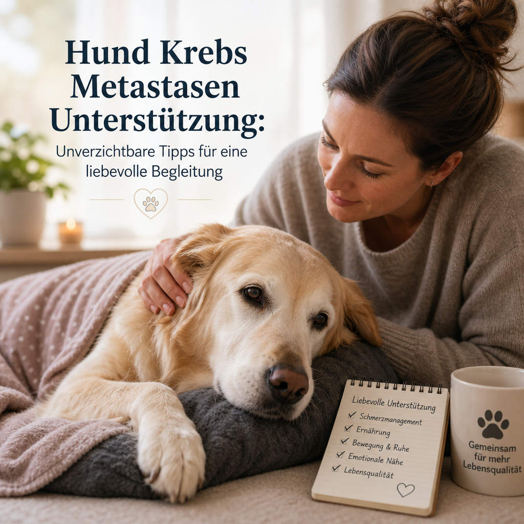 Hund Krebs Metastasen Unterstützung illustration