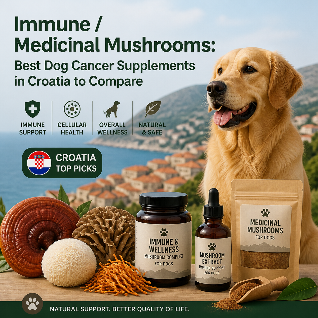 Immune / medicinal mushrooms illustration