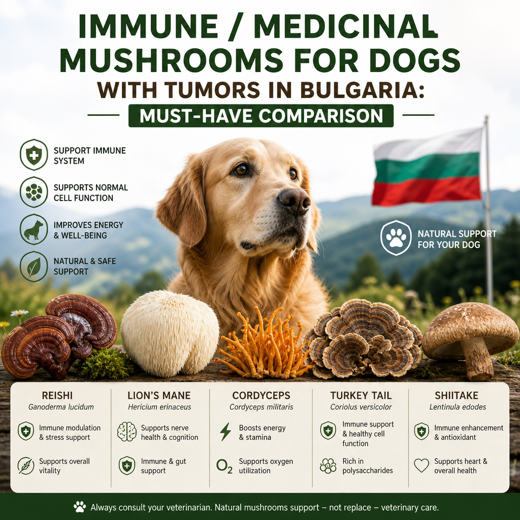 Immune / Medicinal Mushrooms for Dogs with Tumors in Bulgaria: 7 Powerful Safe Comparison Tips 2 Immune / medicinal mushrooms illustration