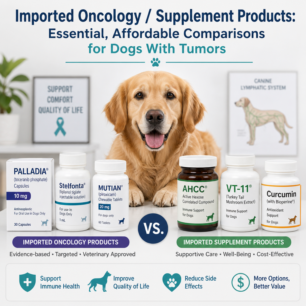 Imported Oncology / Supplement Products: 7 Essential, Positive Comparisons for Dogs With Tumors 6 illustrazione di prodotti oncologici / integratori importati