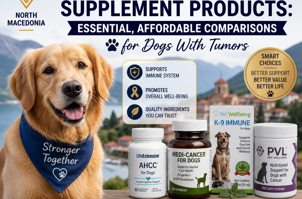 Produtos de Oncologia / Suplemento Importados: 7 comparações essenciais e positivas para cães com tumores