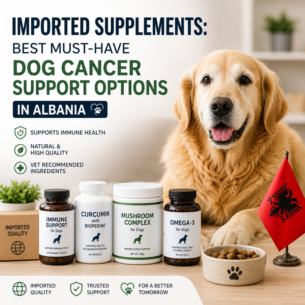 Imported Supplements: 7 Best Must-Have Dog Cancer Support Options in Albania 4 illustrazione dei supplementi importati
