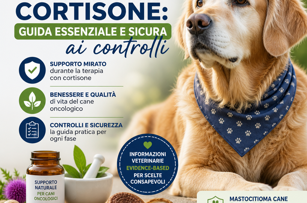 Integratori cane cancro cortisone: 7 controlli essenziali, guida sicura, pratica e positiva