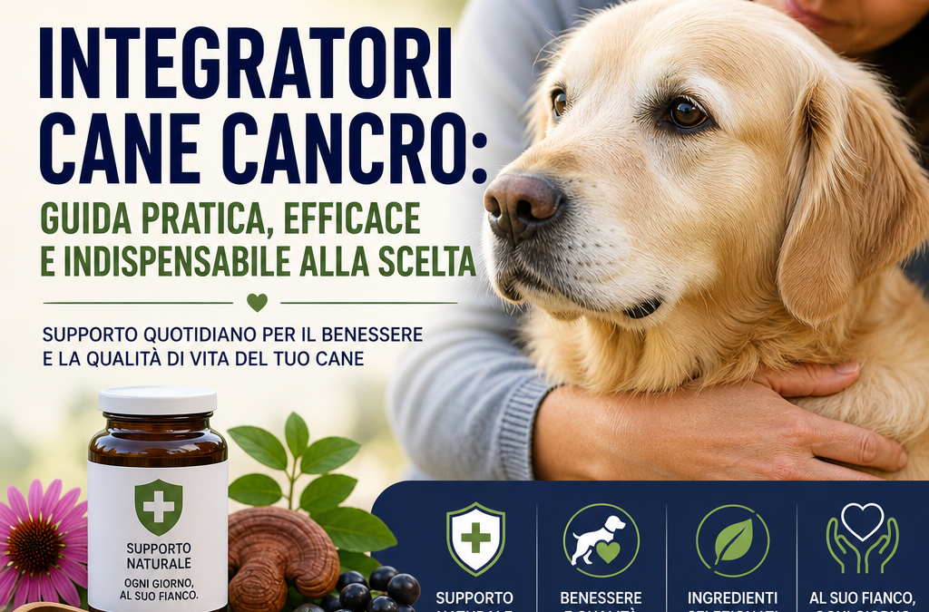 Integratori cane cancro: 7 consigli pratici, utili e sicuri per scegliere bene