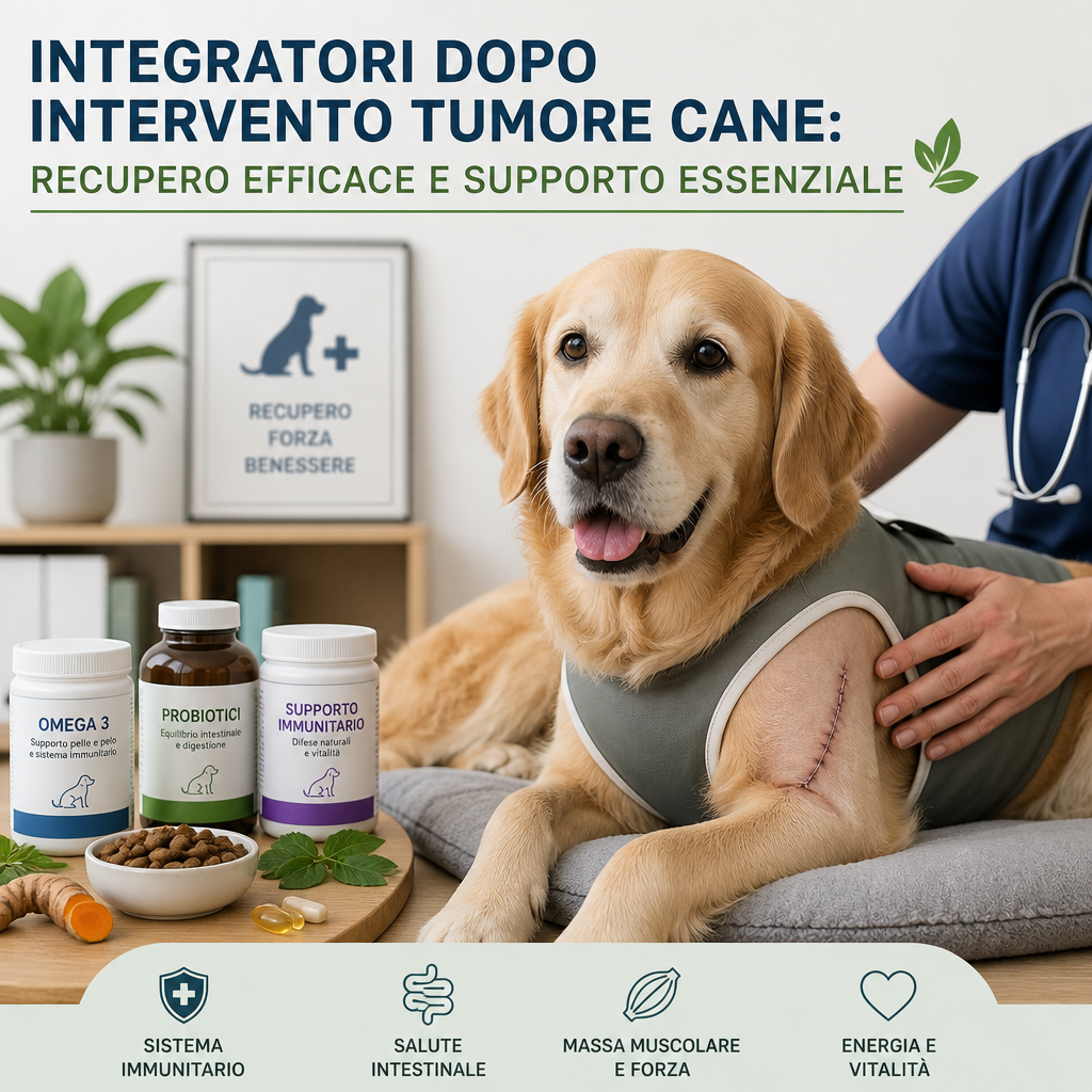 integratori dopo intervento tumore cane illustration