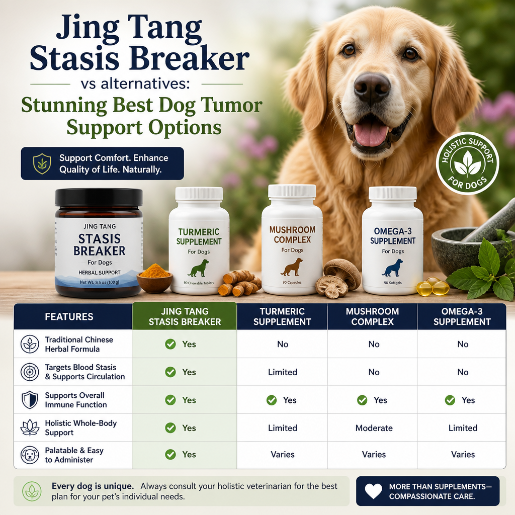 Jing Tang Stasis Breaker vs alternatives: 7 Powerful Dog Tumor Support Options 5 Jing Tang Stasis Breaker vs alternatives illustration