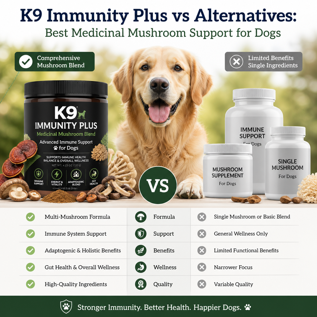 K9 Immunity / K9 Immunity Plus vs alternatives illustration