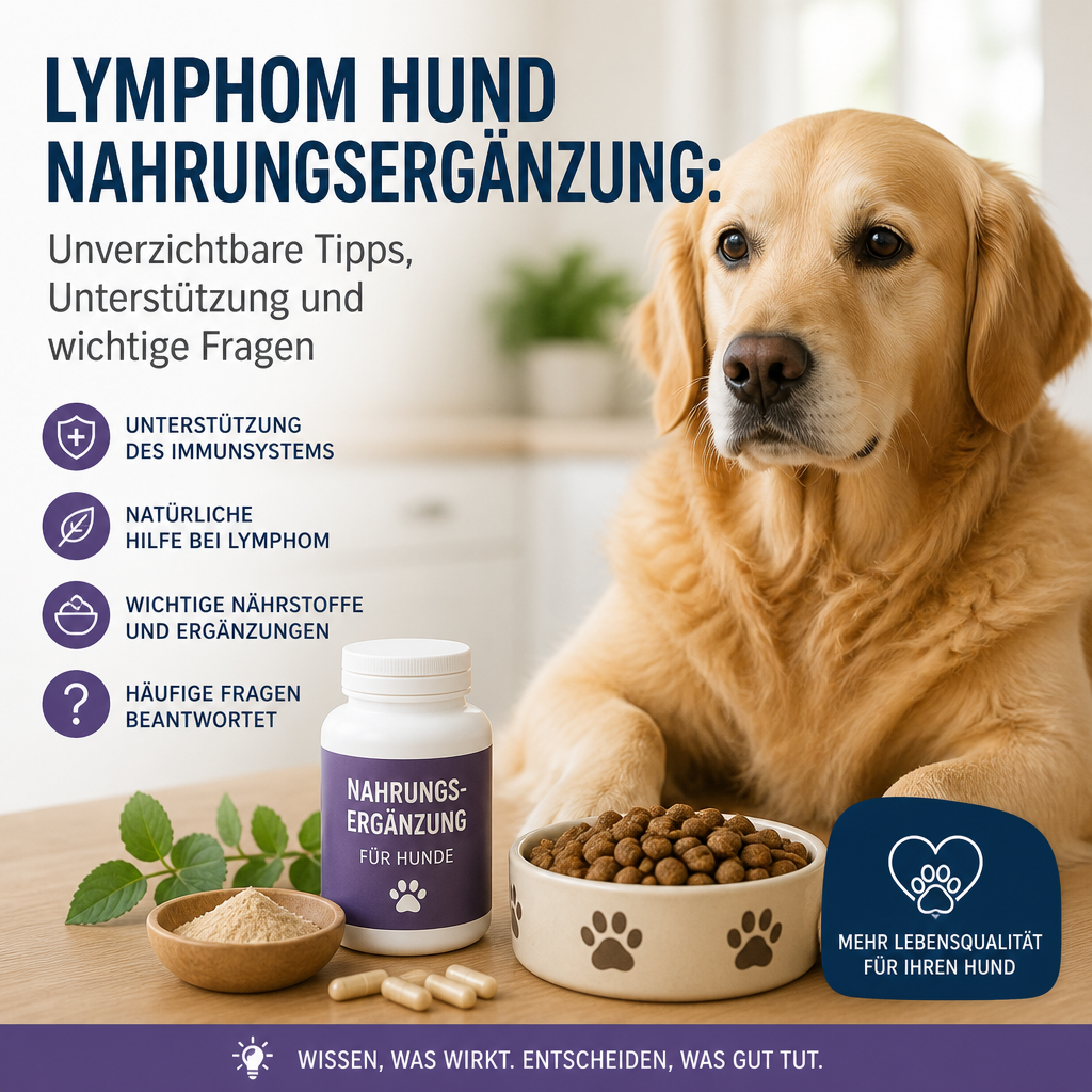 Lymphom Hund Nahrungsergänzung: 7 wichtige Tipps, sichere Unterstützung und klare Antworten 2 Illustrazione dell'integratore per il linfoma del cane