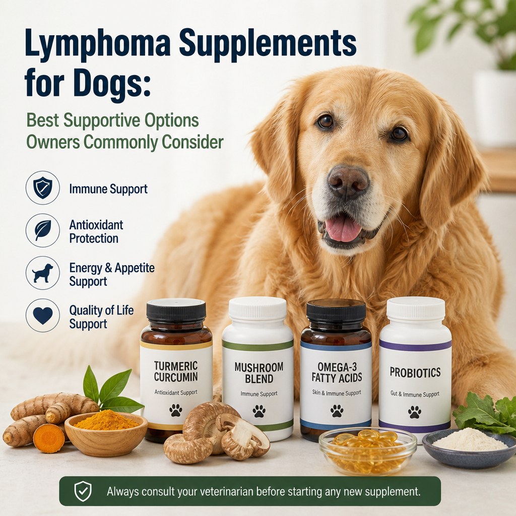 Lymphoma Supplements for Dogs: 5 Helpful Supportive Options Owners Commonly Consider 5 lymphoma supplements for dogs illustration