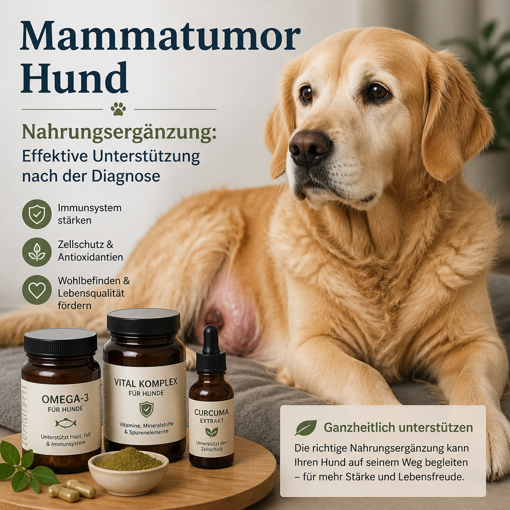 Mammatumor Hund Nahrungsergänzung: 7 starke, positive und hilfreiche Tipps nach der Diagnose 4 Ilustração do mamário tumor cão suplemento