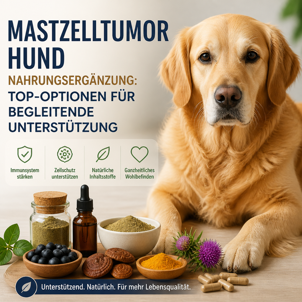 Mastzelltumor Hund Nahrungsergänzung: 7 wichtige Optionen für eine positiv begleitende Unterstützung 3 Ilustração da suplementação de mastocitoma canino