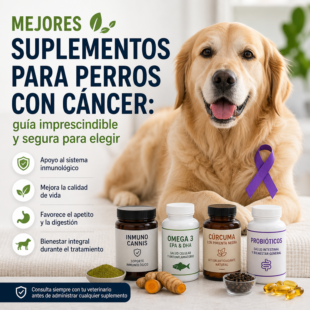 Mejores suplementos para perros con cáncer: 7 claves imprescindibles, útiles y seguras para elegir 1 mejores suplementos para perros con cáncer illustration