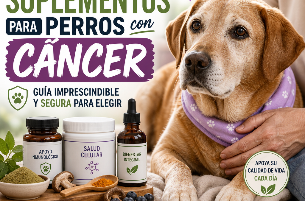 Illustration of Mejores suplementos para perros con cáncer: guía imprescindible y segura para elegir