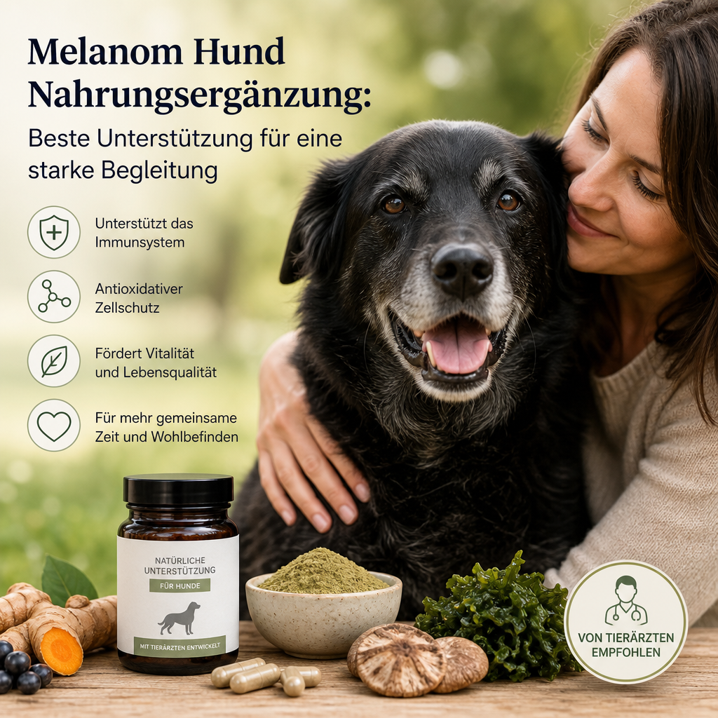 Melanom Hund Nahrungsergänzung illustration