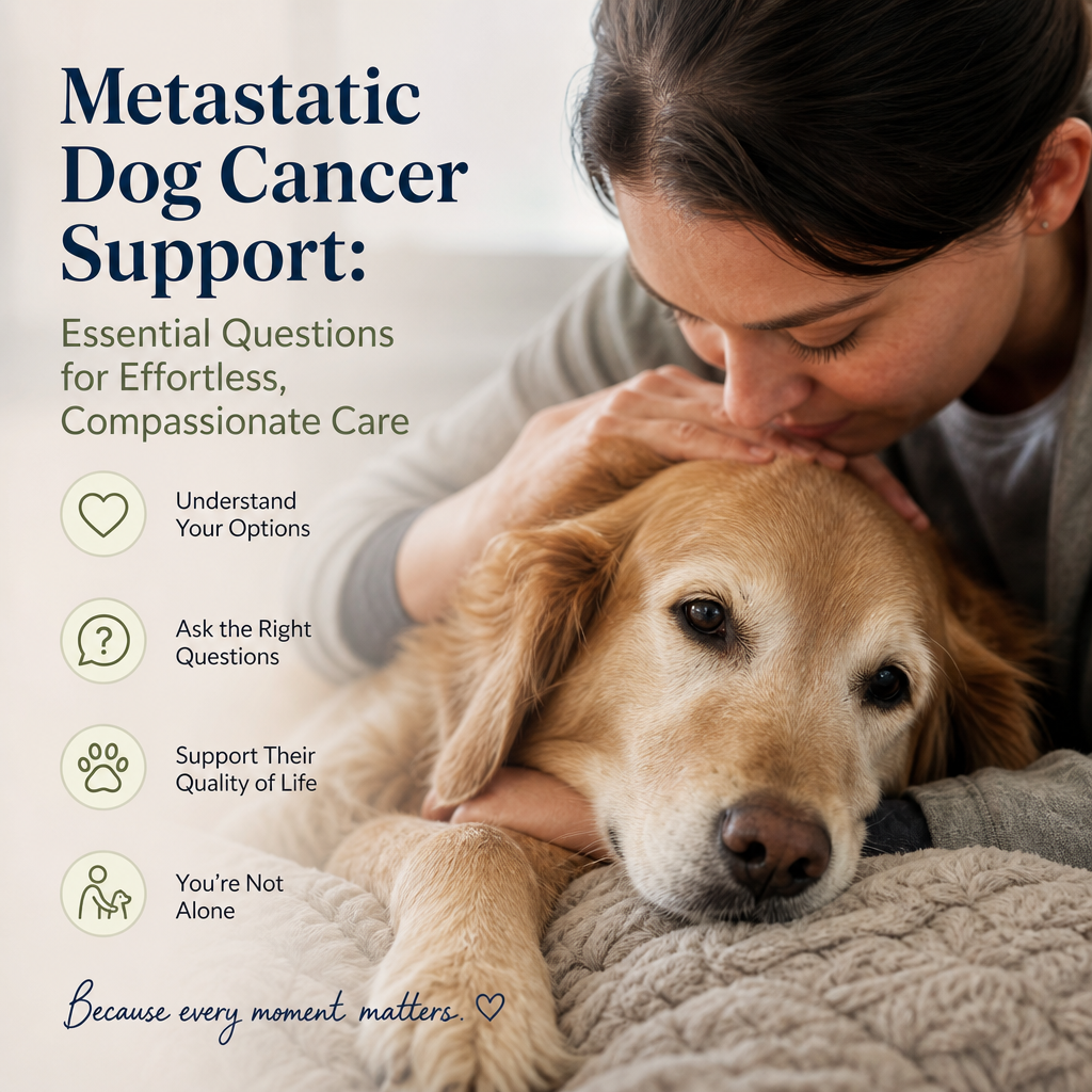 metastatic dog cancer support illustration