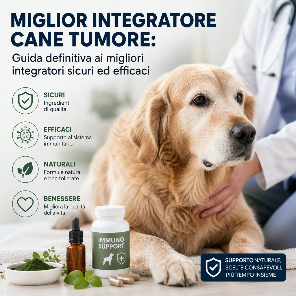 miglior integratore cane tumore illustration