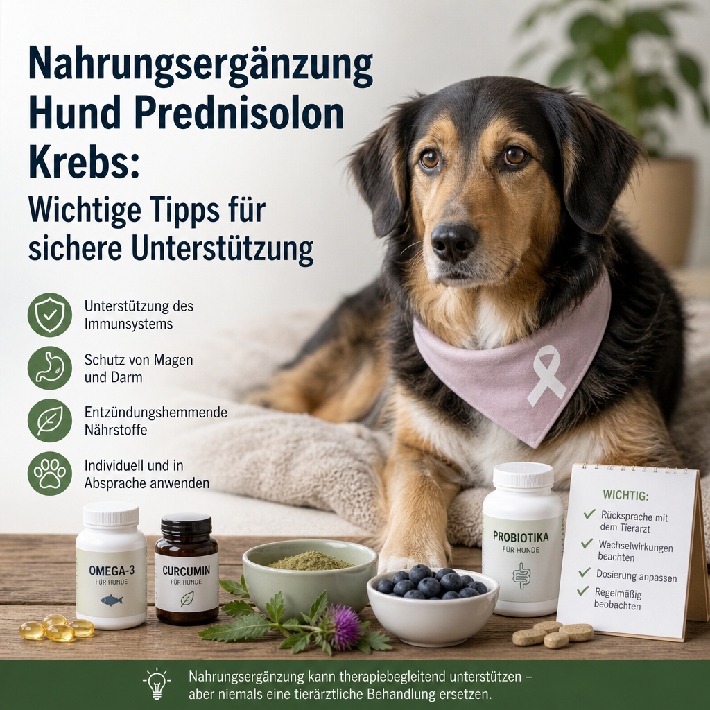 Nahrungsergänzung Hund Prednisolon Krebs: 7 wichtige und sichere Tipps für Unterstützung 3 Nahrungsergänzung Hund Prednisolon Krebs illustration