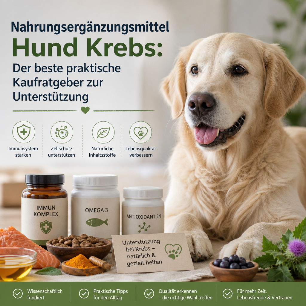 Nahrungsergänzungsmittel Hund Krebs illustration