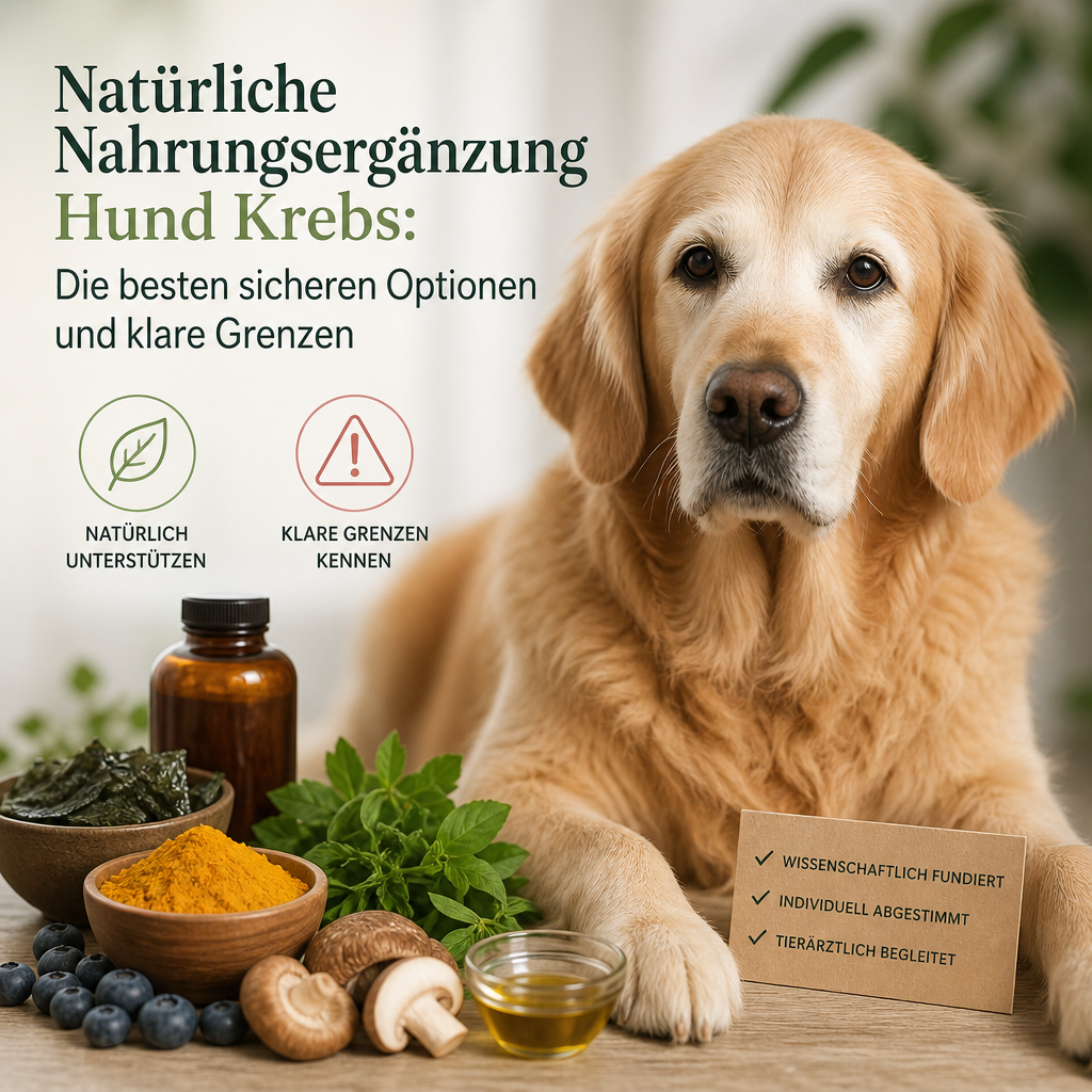 Suplementação natural para cães com câncer: 7 opções seguras e valiosas com limites claros 1 ilustração de suplementação natural para cães com câncer
