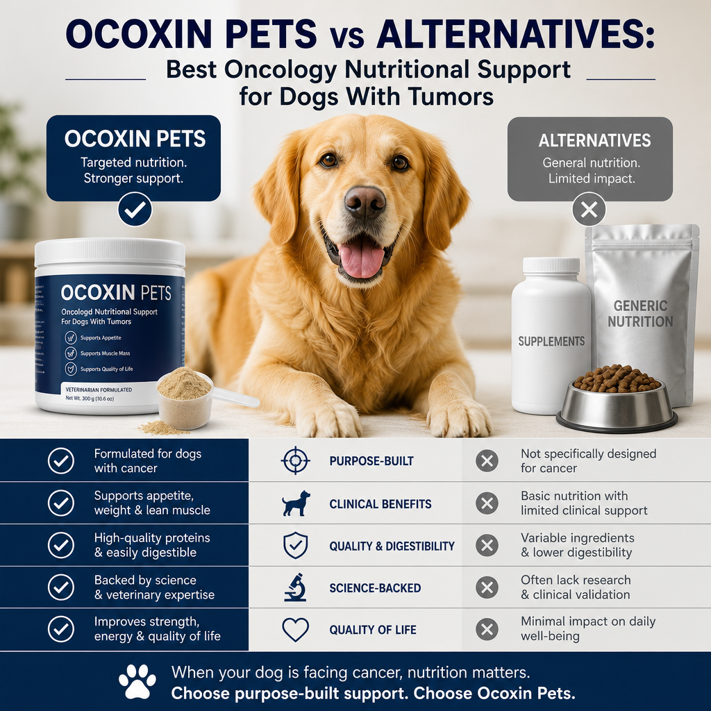 Ocoxin Pets vs Alternatives: 5 Best Oncology Nutritional Support Options for Dogs With Tumors 3 Ilustração de Ocoxin Pets vs alternativas